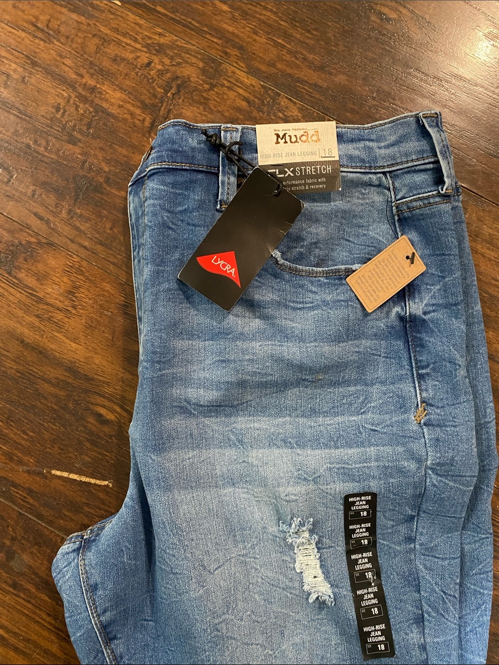 Mudd Men’s Distressed Blue Skinny Jeans